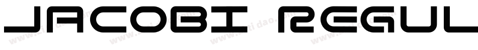 JACOBI Regular字体转换